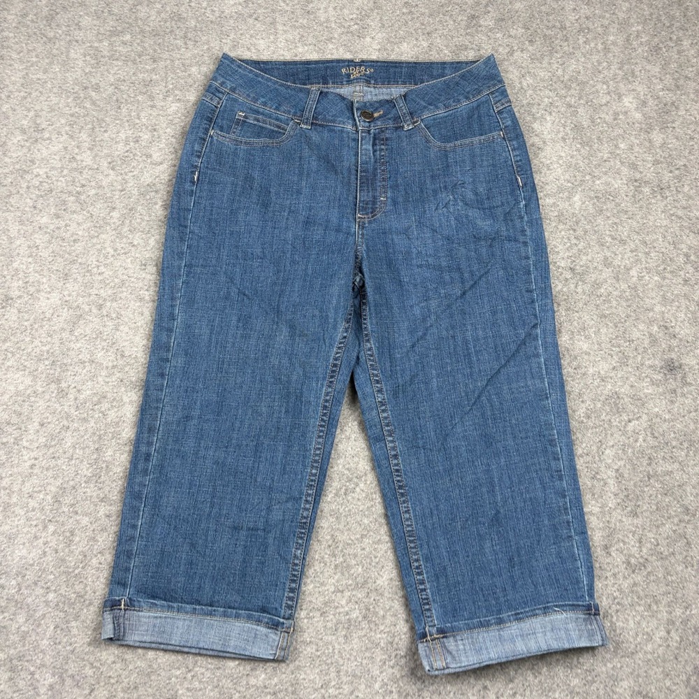 Riders by Lee Denim Capris Womens 10M Blue‎ Jeans Cuffed Casual Summer 13142E6 - Picture 2 of 13